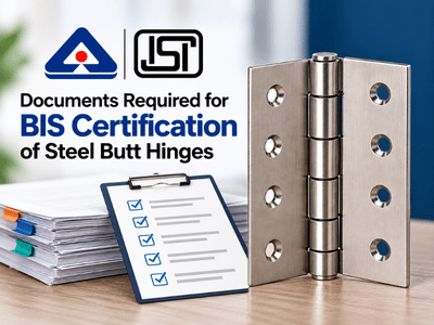 Documents Required for BIS Certification of Steel Butt Hinges